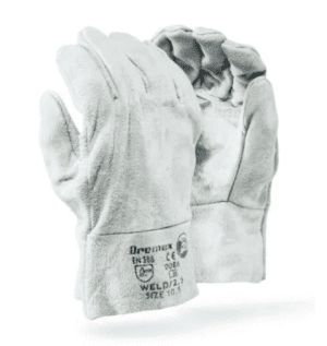CHROME LEATHER DBL PALM GLOVES