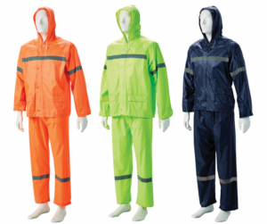 REFLECIVE RUBBERISED RAIN SUIT