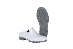 MARINA WHITE GREY SLIP ON CLOG