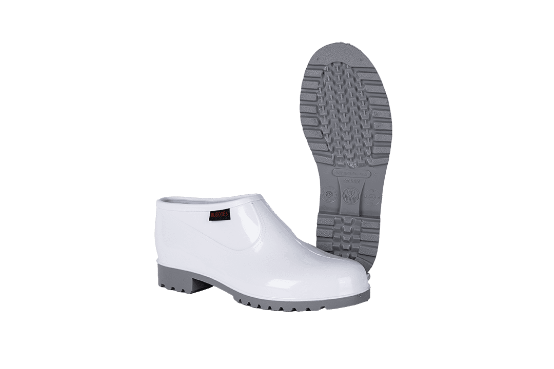 MARINA WHITE GREY SLIP ON SHOE