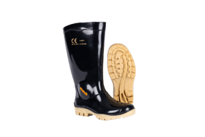 SHOVA BLACK IVORY GUMBOOT